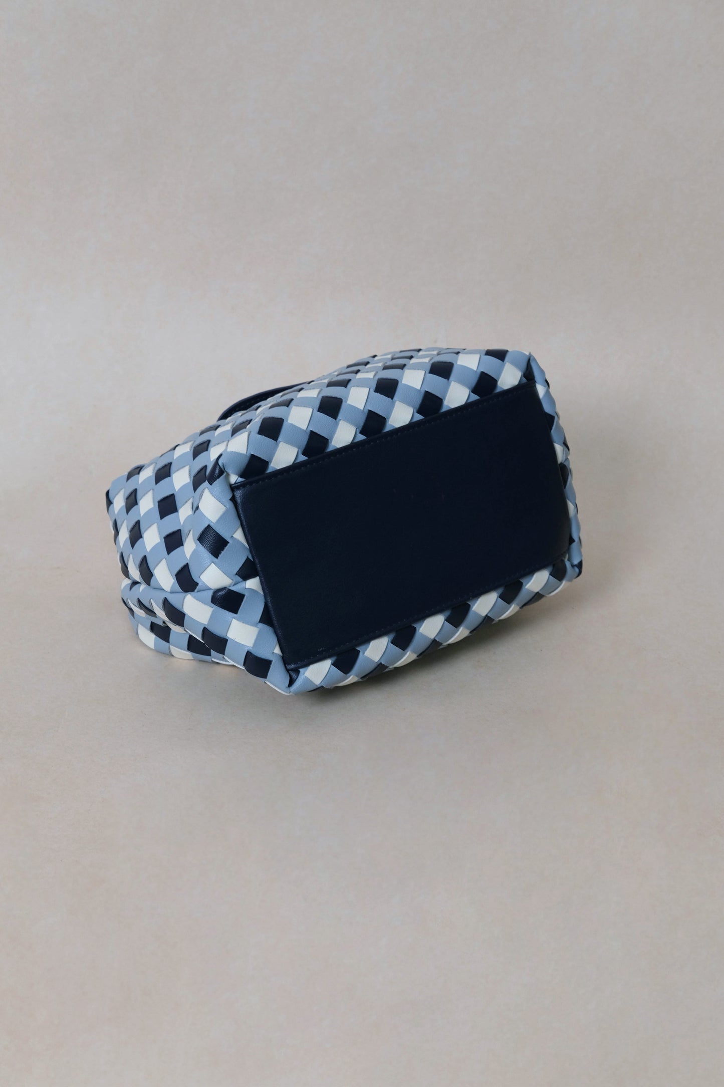 Artisan Aurelia Crescent Bag - Blue & White Gingham