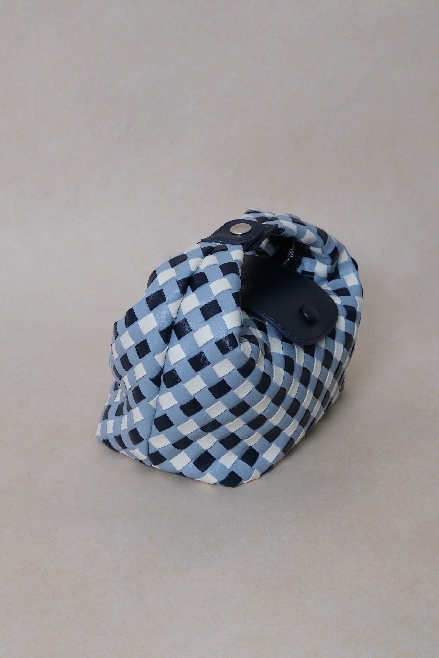 Artisan Aurelia Crescent Bag - Blue & White Gingham