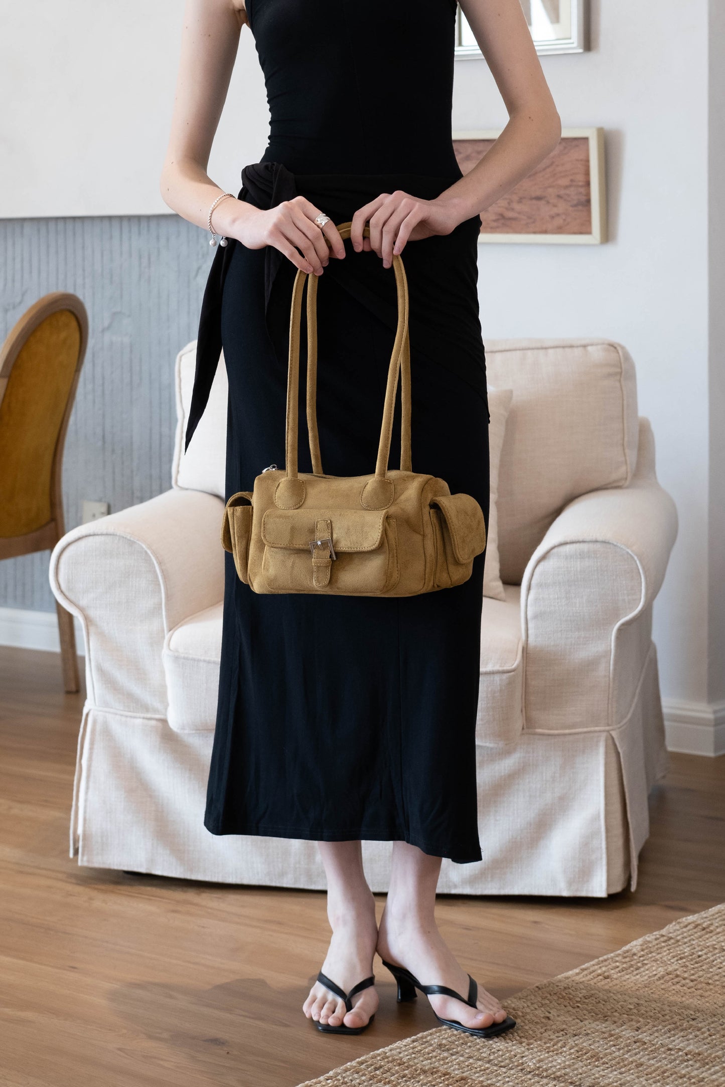 Velvet Arc Bowling Bag - Camel