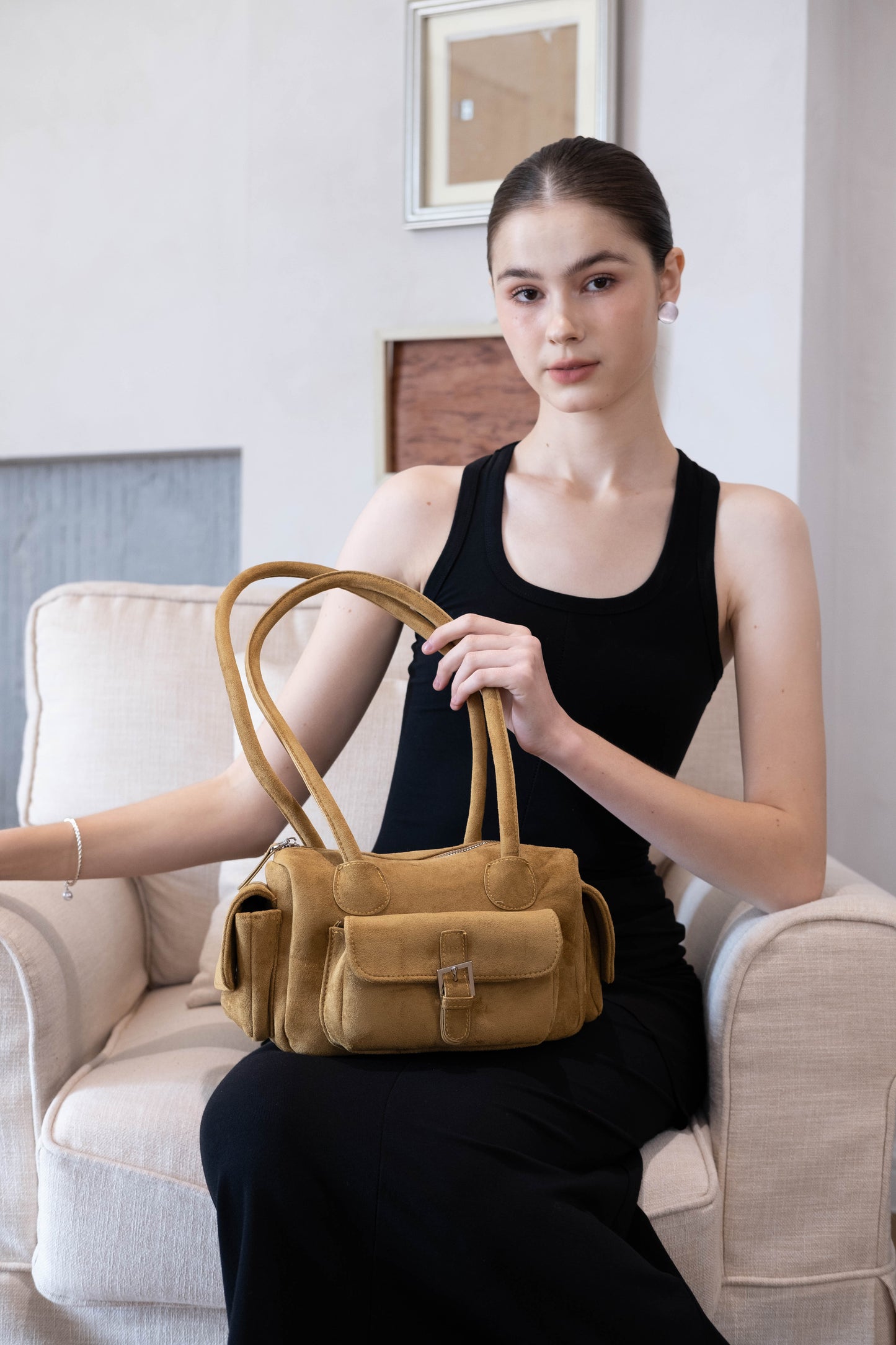 Velvet Arc Bowling Bag - Camel