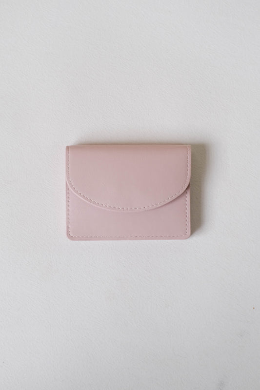 Coin Card Holder In Light Pink