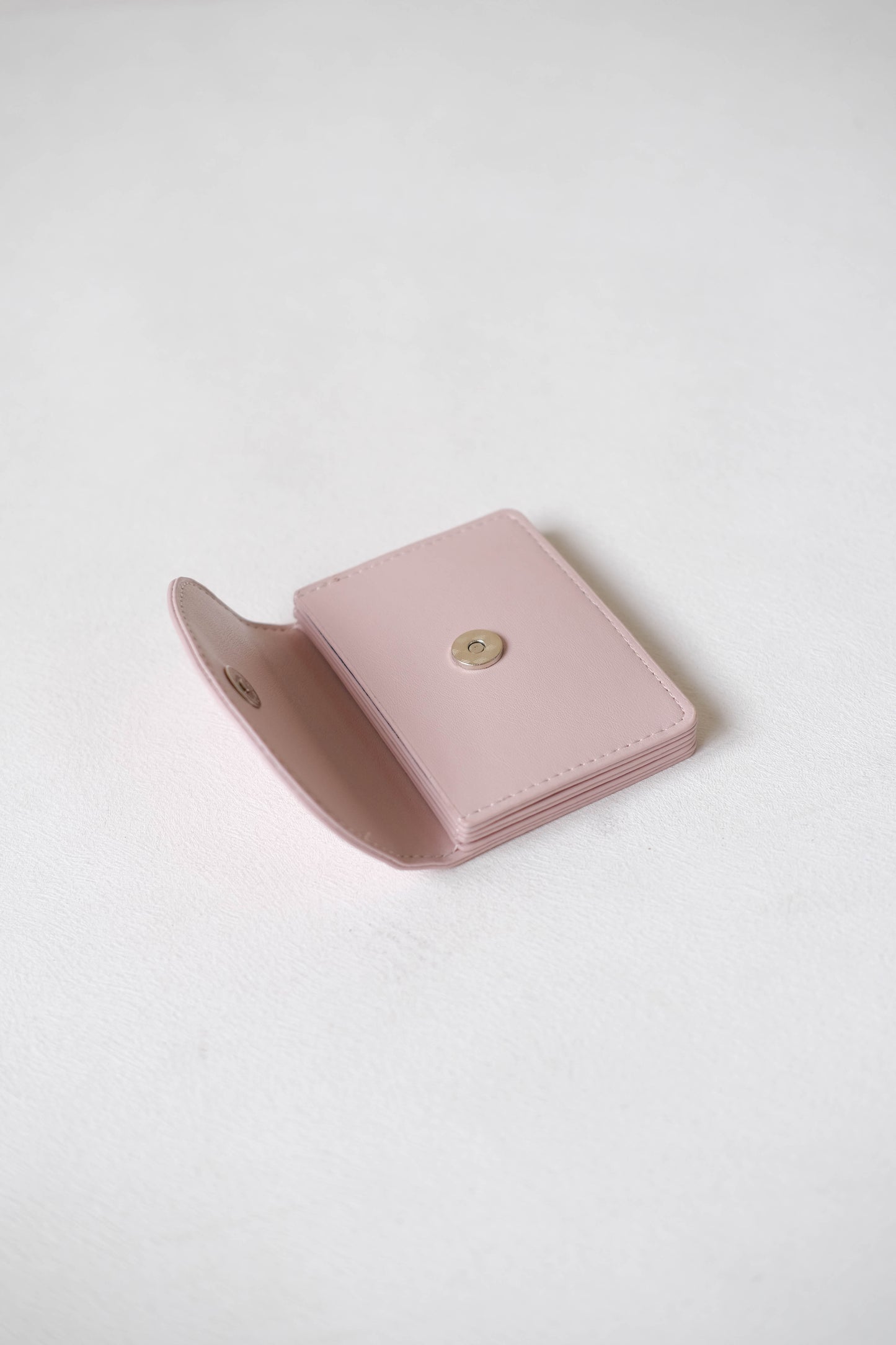 Coin Card Holder In Light Pink