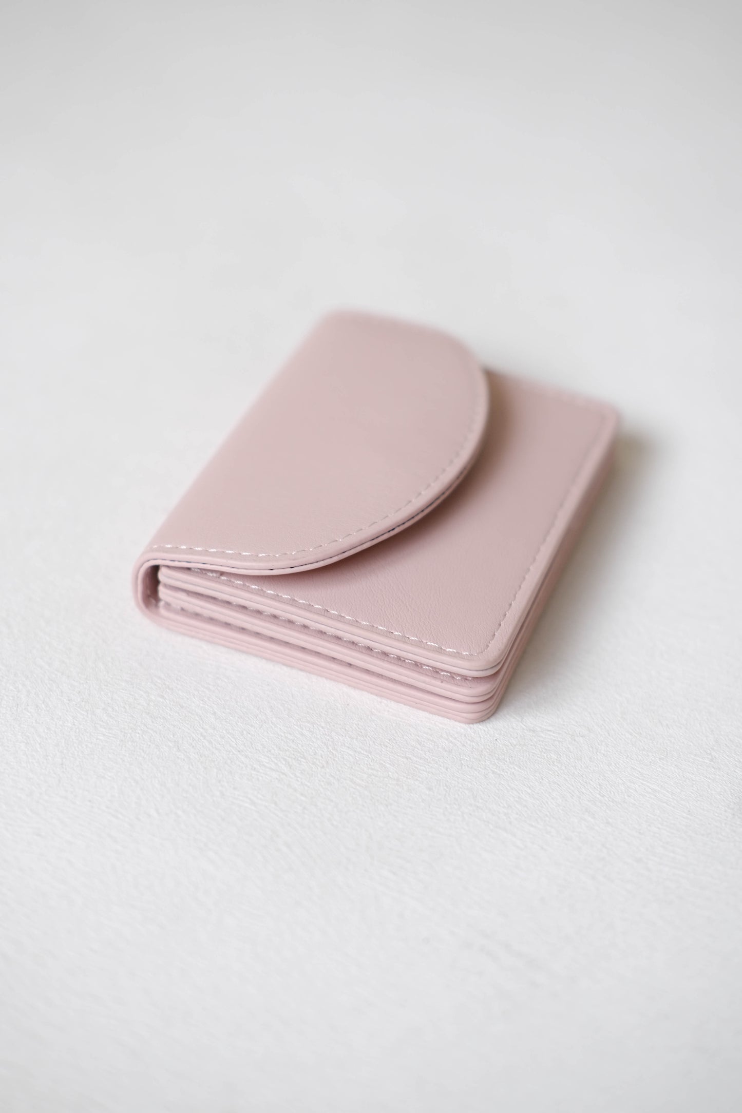 Coin Card Holder In Light Pink