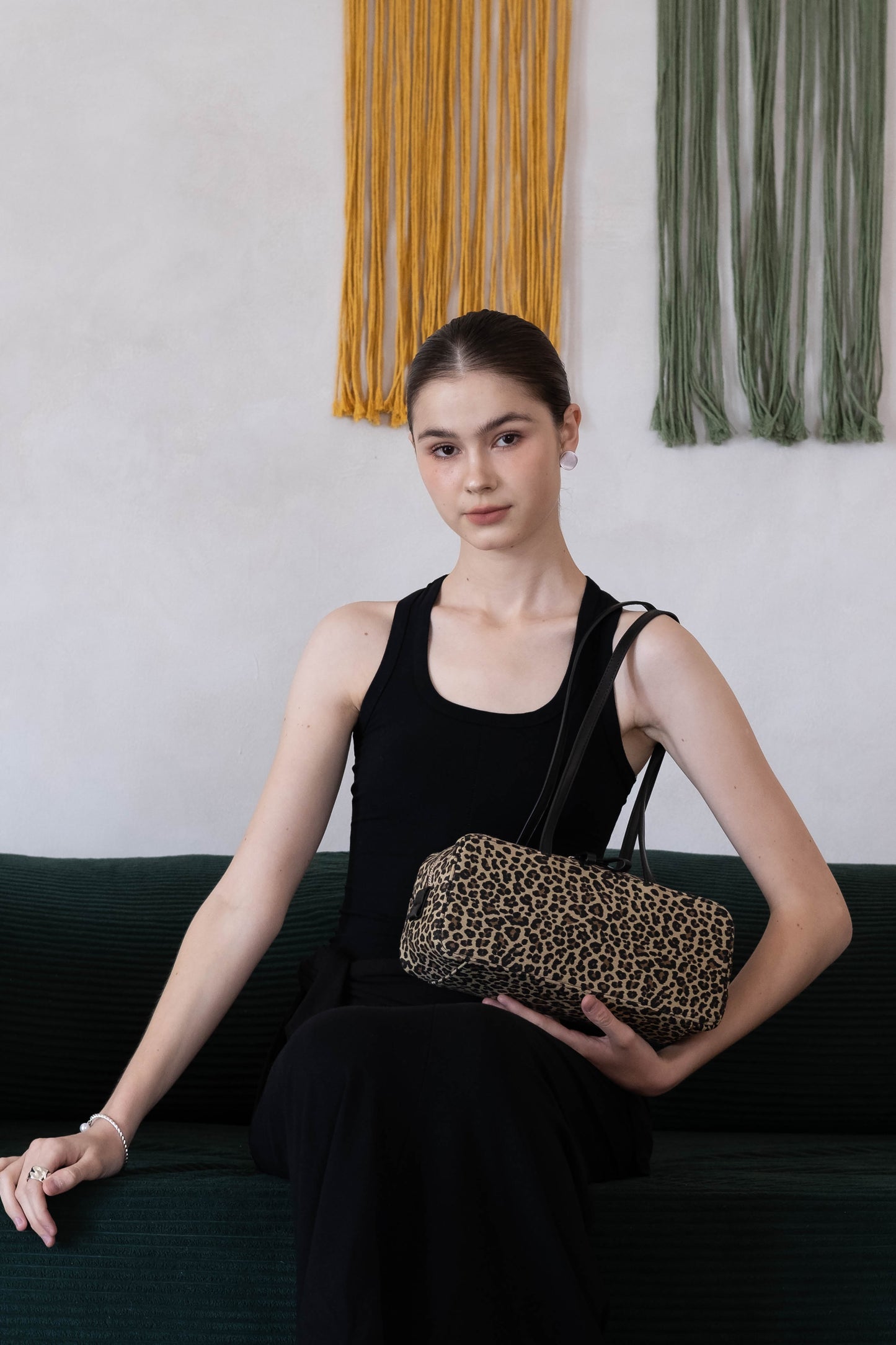 Éclat Everyday Shoulder Bag - Apricot Leopard