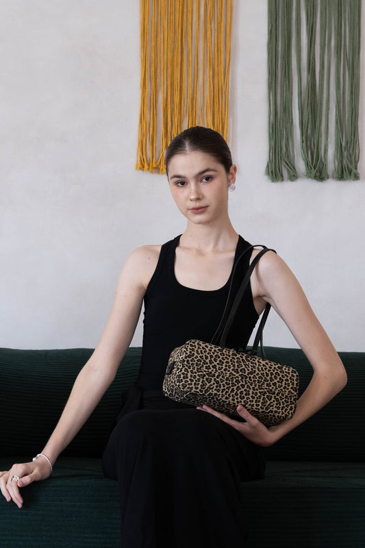 Éclat Everyday Shoulder Bag - Apricot Leopard
