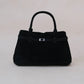 The Elegant Suede Bag In Classic Black
