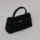 The Elegant Suede Bag In Classic Black