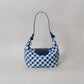 Artisan Aurelia Crescent Bag - Blue & White Gingham