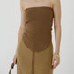 Tube Top In Brown