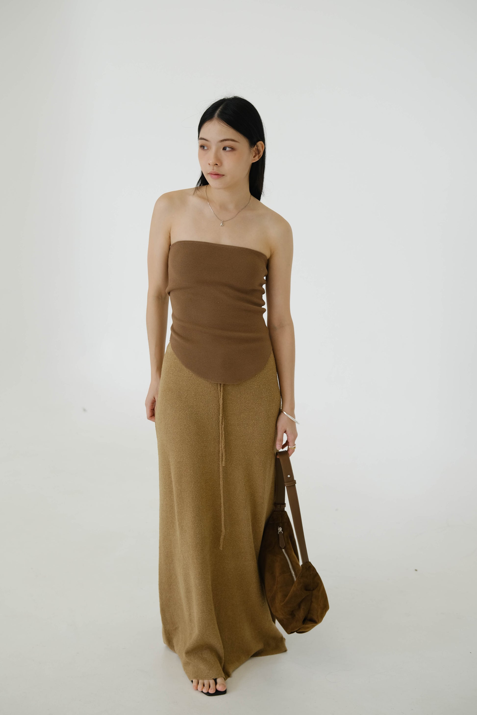 Tube Top In Brown S A O U Tube Top In Brown S A O U