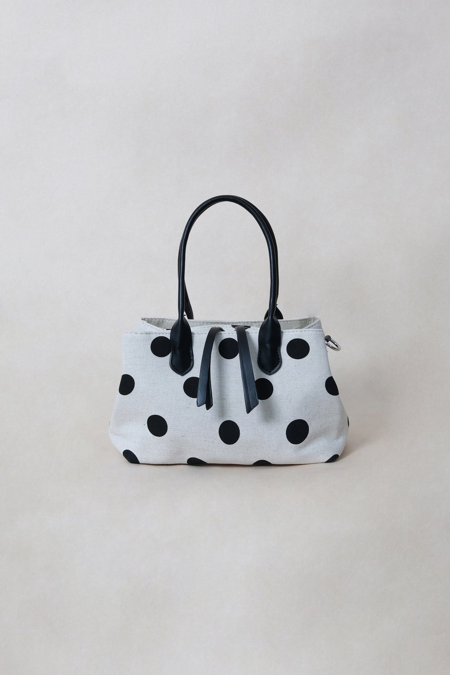 Mini Classic Flow Canvas Tote - Polkadots