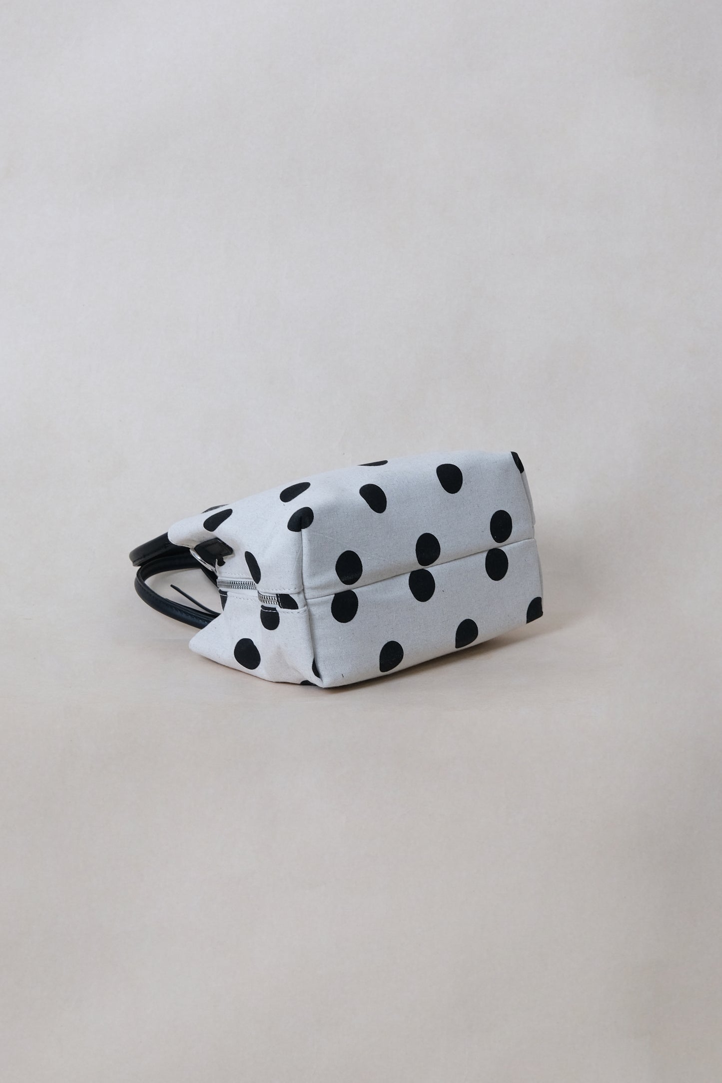 Mini Classic Flow Canvas Tote - Polkadots