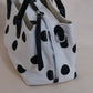 Mini Classic Flow Canvas Tote - Polkadots