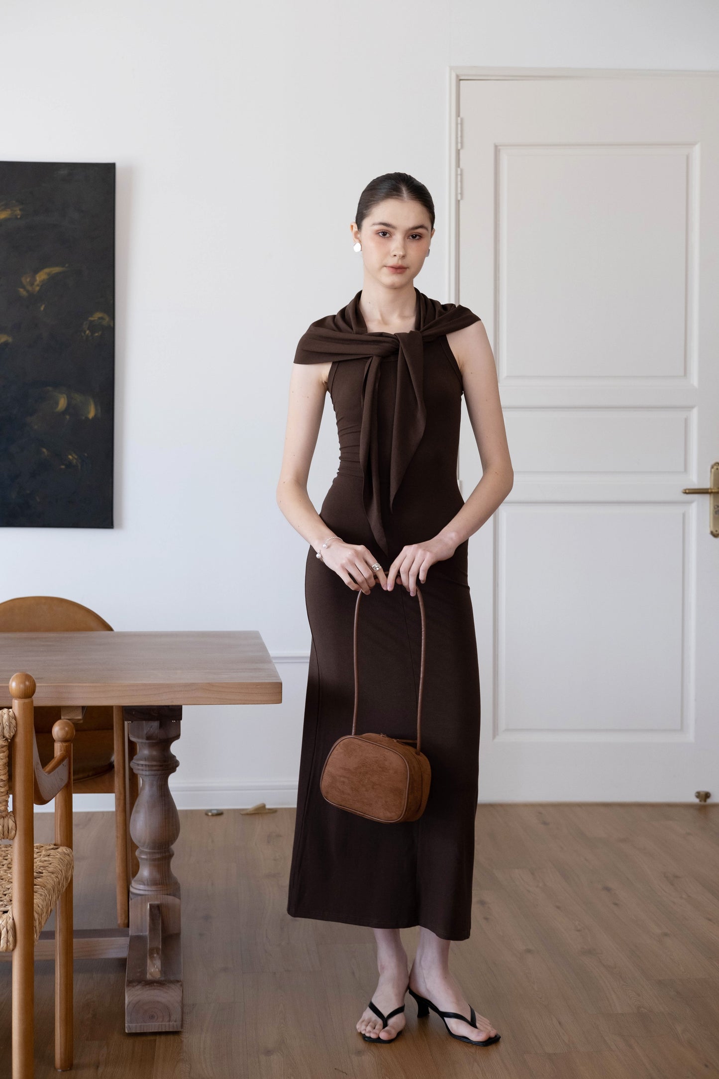 The Atelier Box Bag - Chestnut