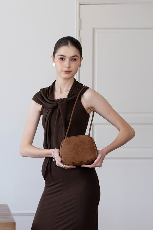 The Atelier Box Bag - Chestnut
