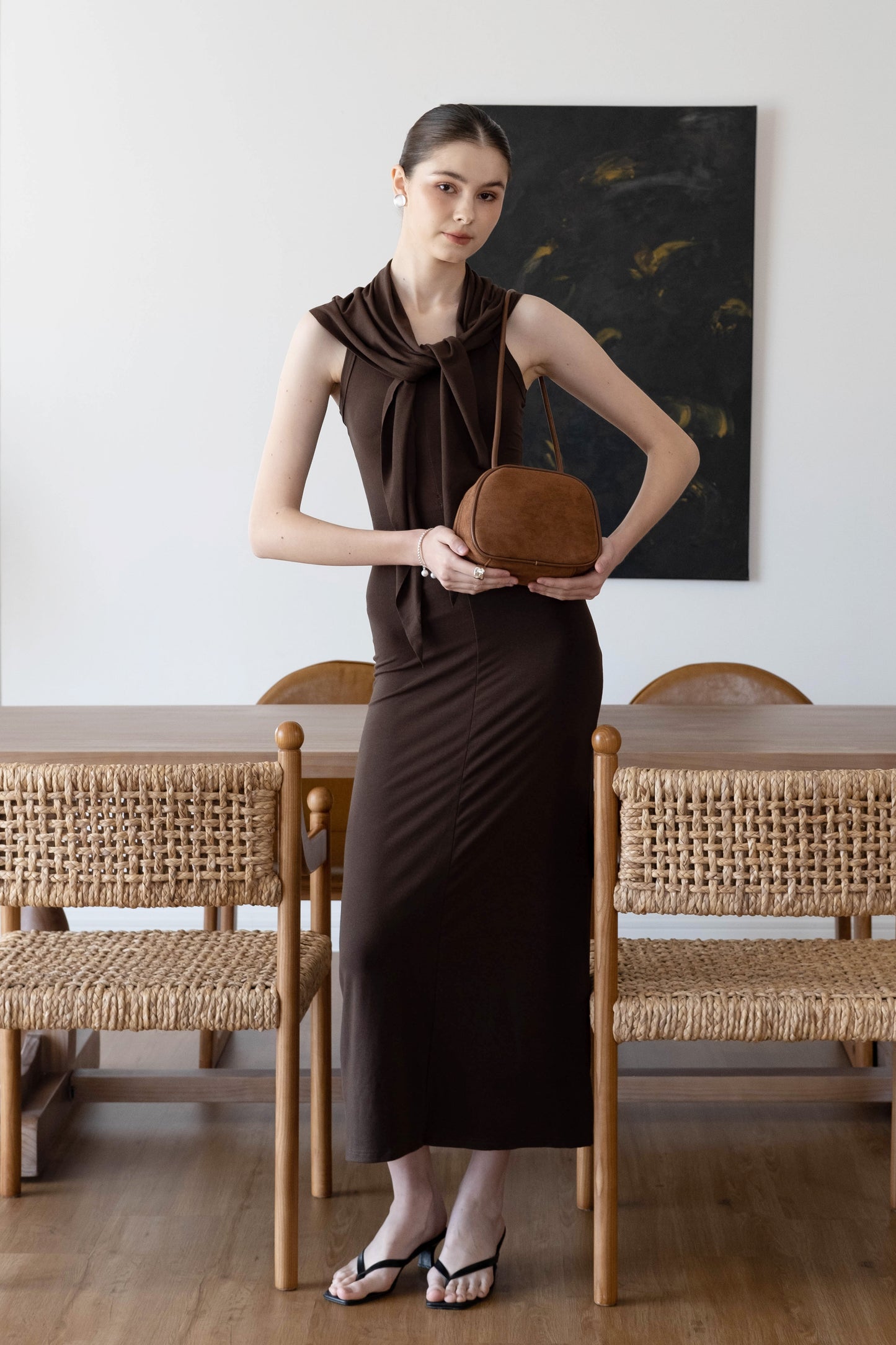 The Atelier Box Bag - Chestnut