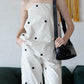 Polka Dot Off-Shoulder Bandeau Top & Wide-Leg Pants Set
