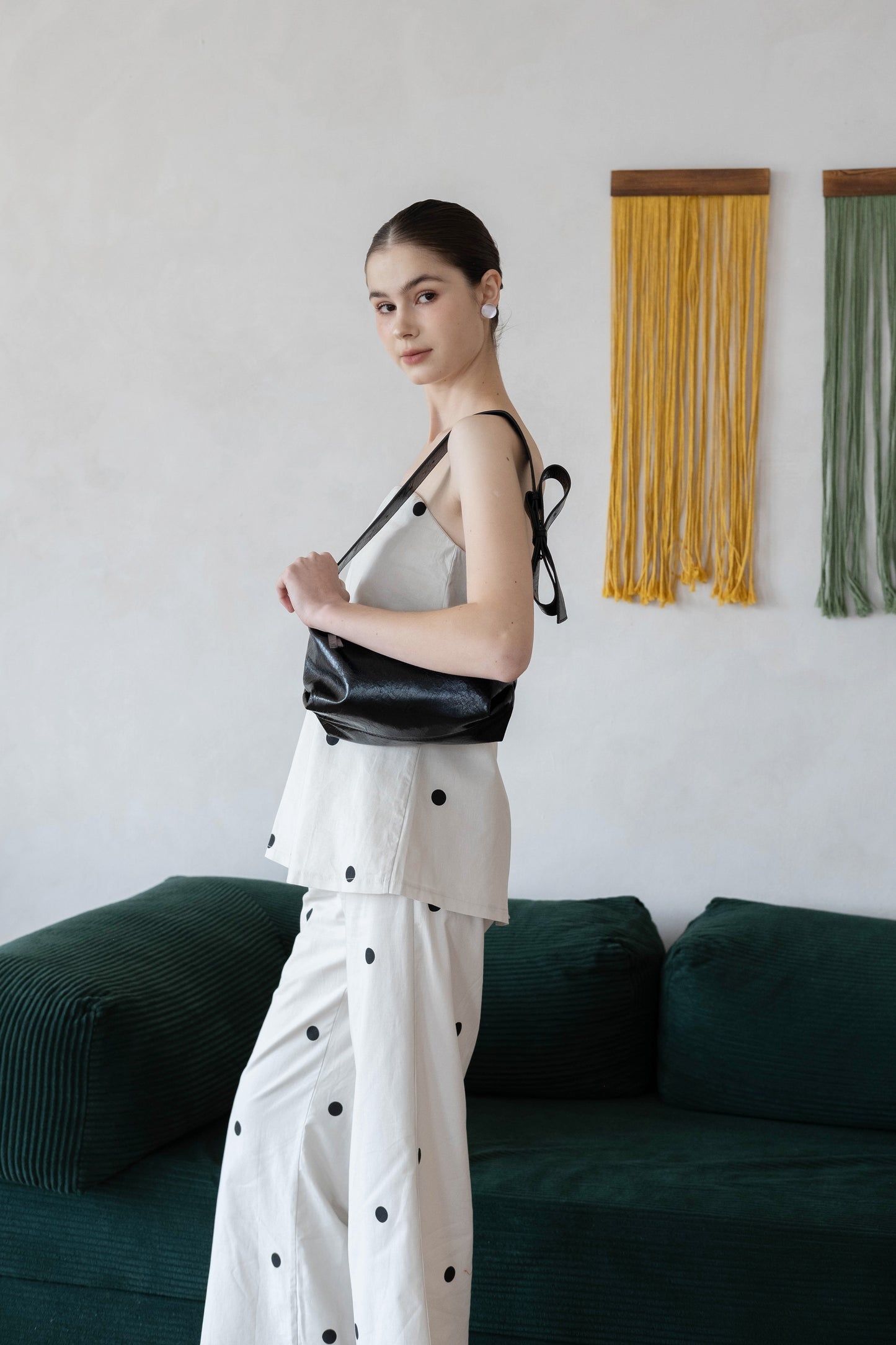 French Retro Lunch Box Bag In Classic Black