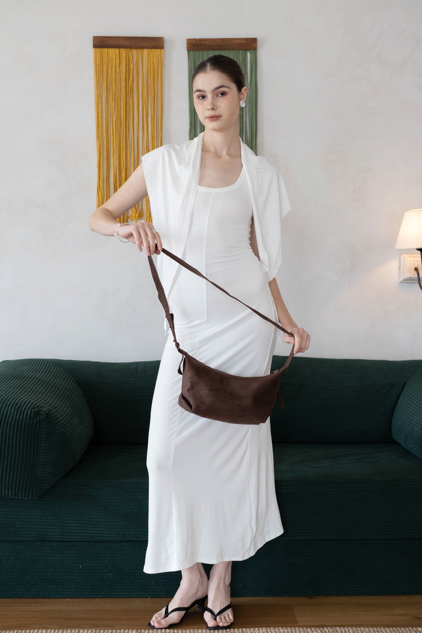 French Retro Matte Lunch Box Bag - Coffee