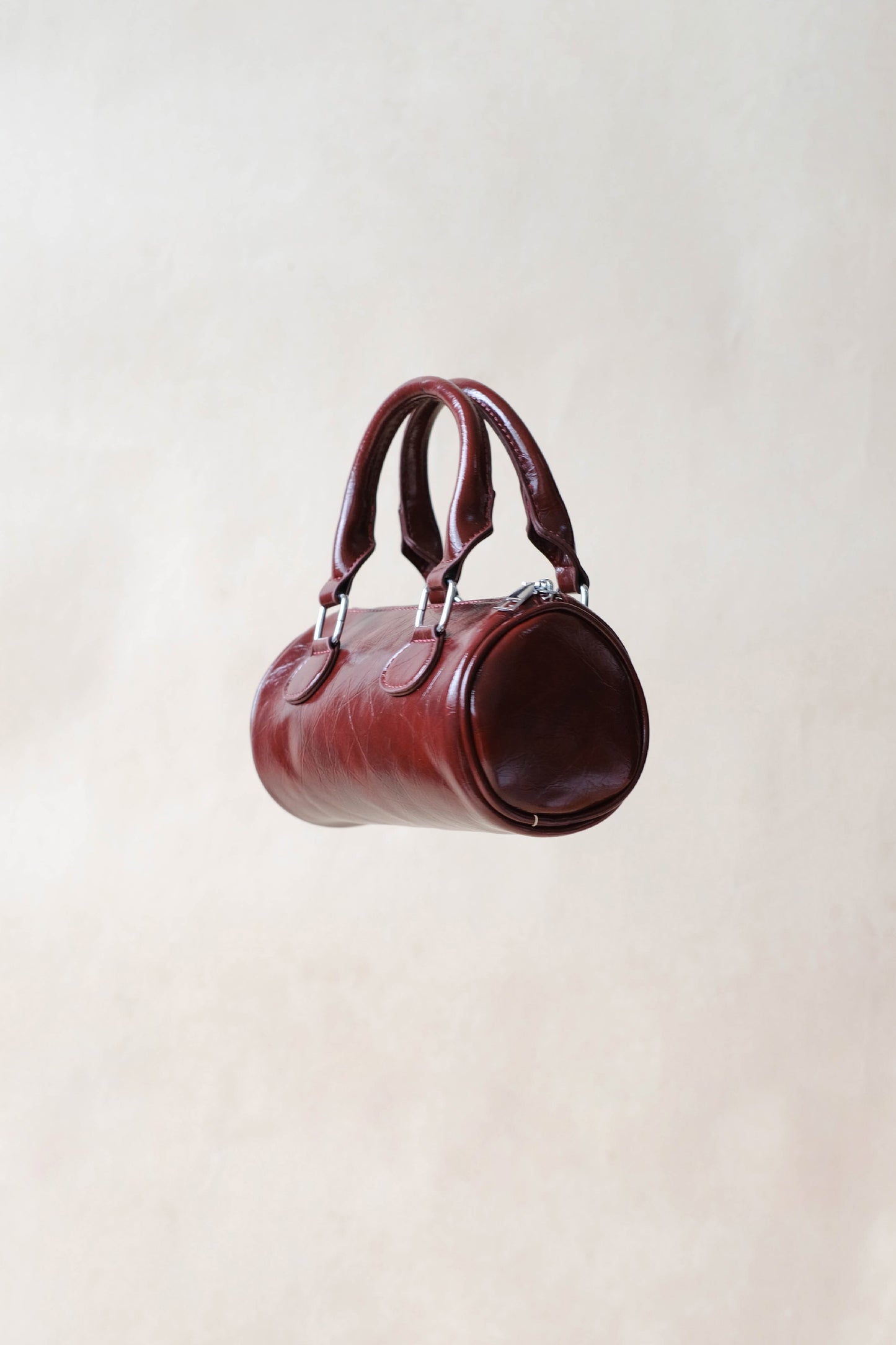 The Cylinder Bag In Wine Red