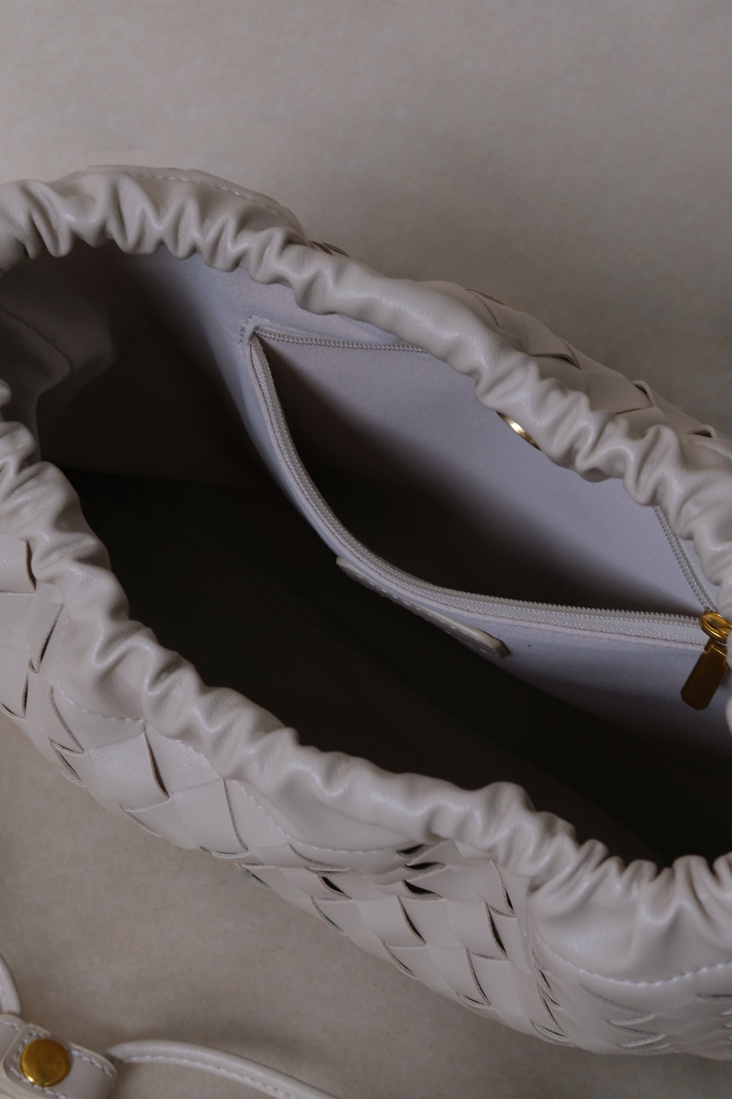 Artisan Cloud Satchel - White Sand