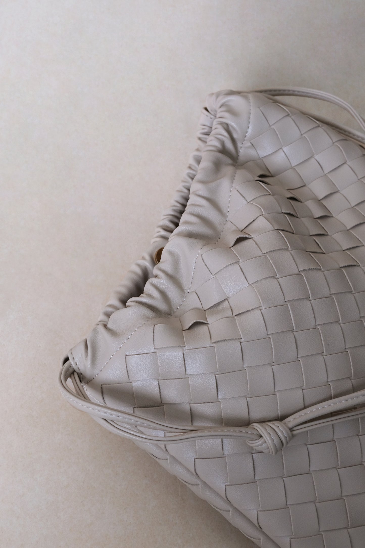 Artisan Cloud Satchel - White Sand