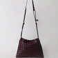 Artisan Cloud Satchel - Shinny Wine Red