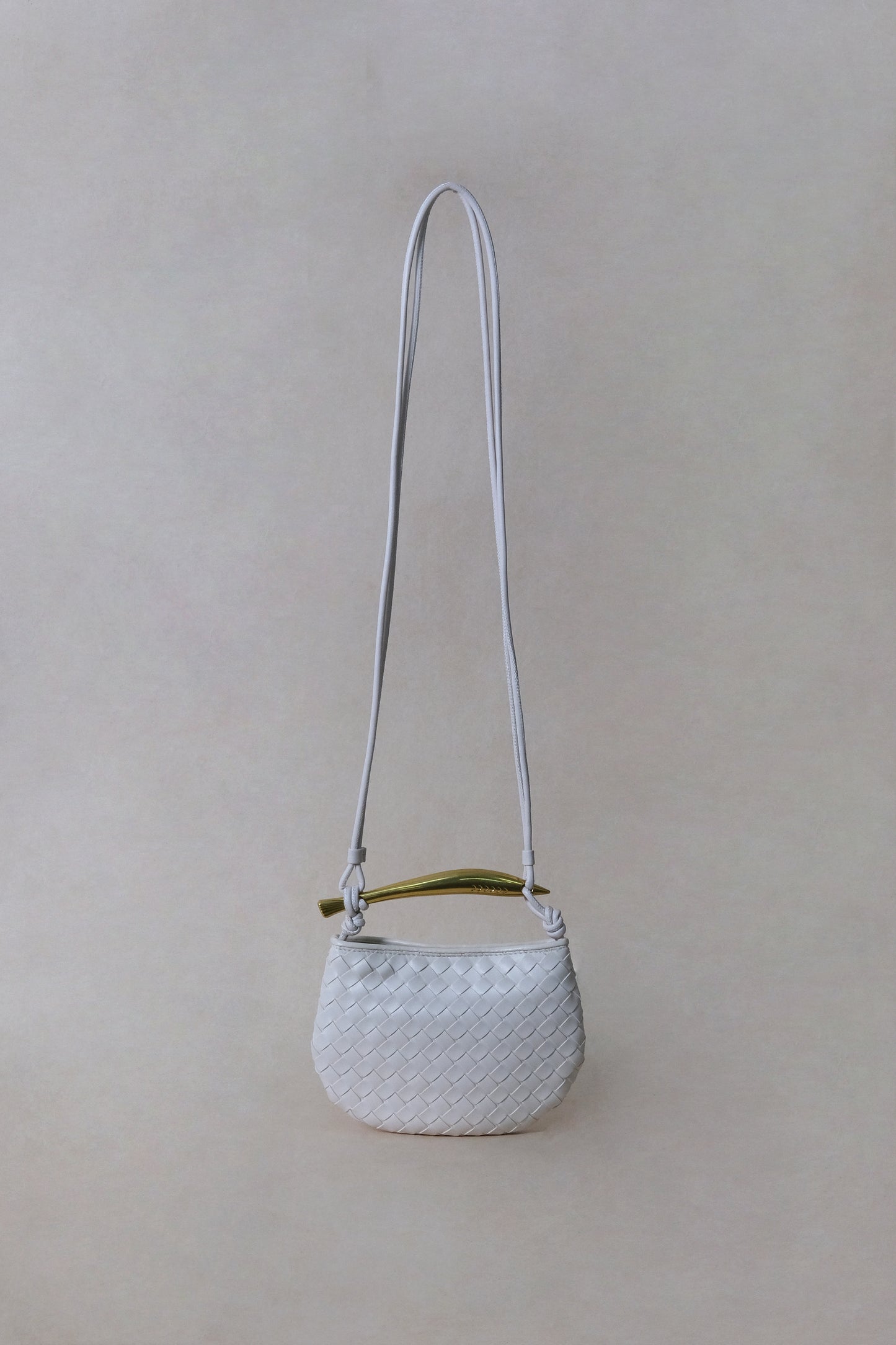 Mini Artisan Classic Dumpling Bag - Cream White