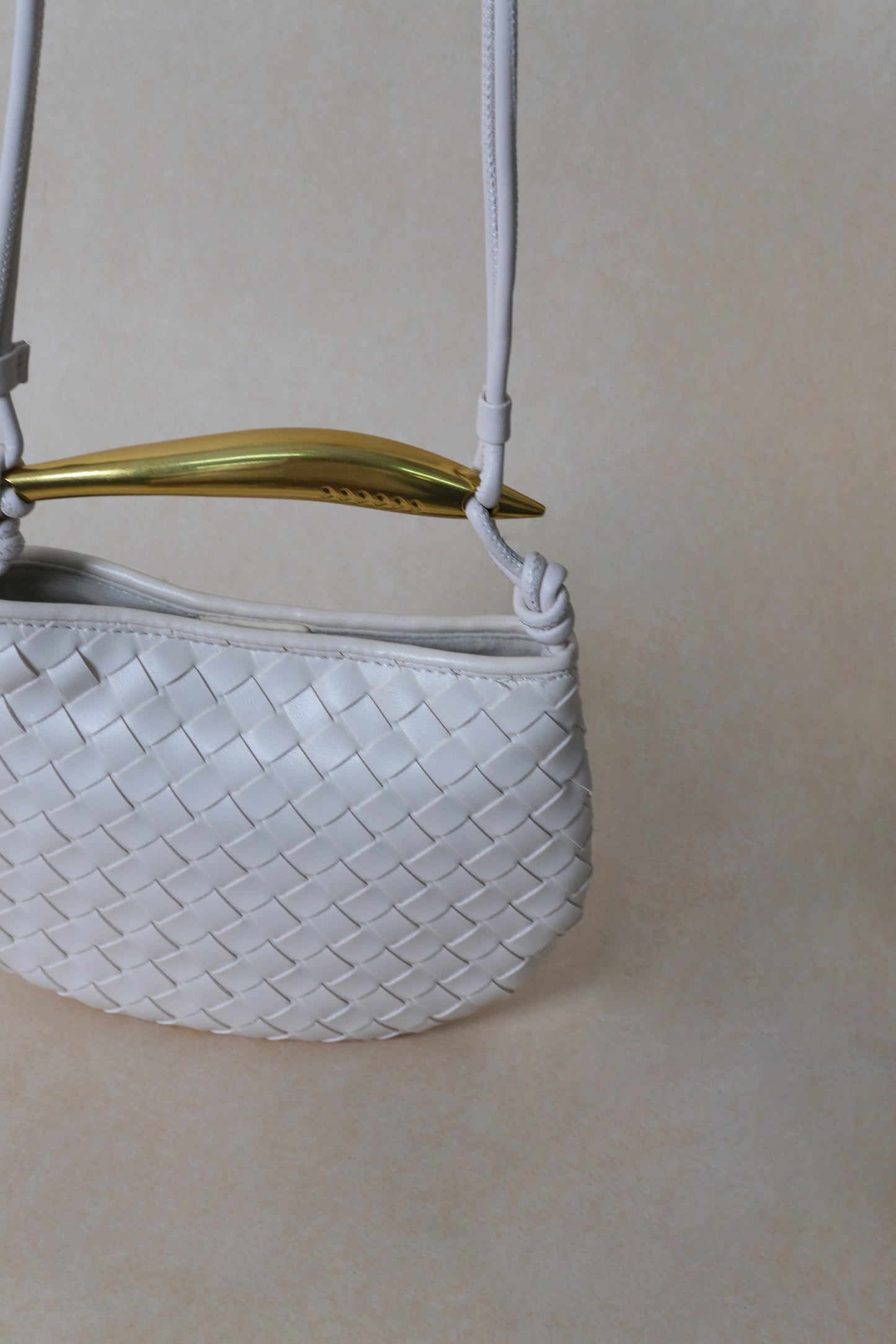 Mini Artisan Classic Dumpling Bag - Cream White