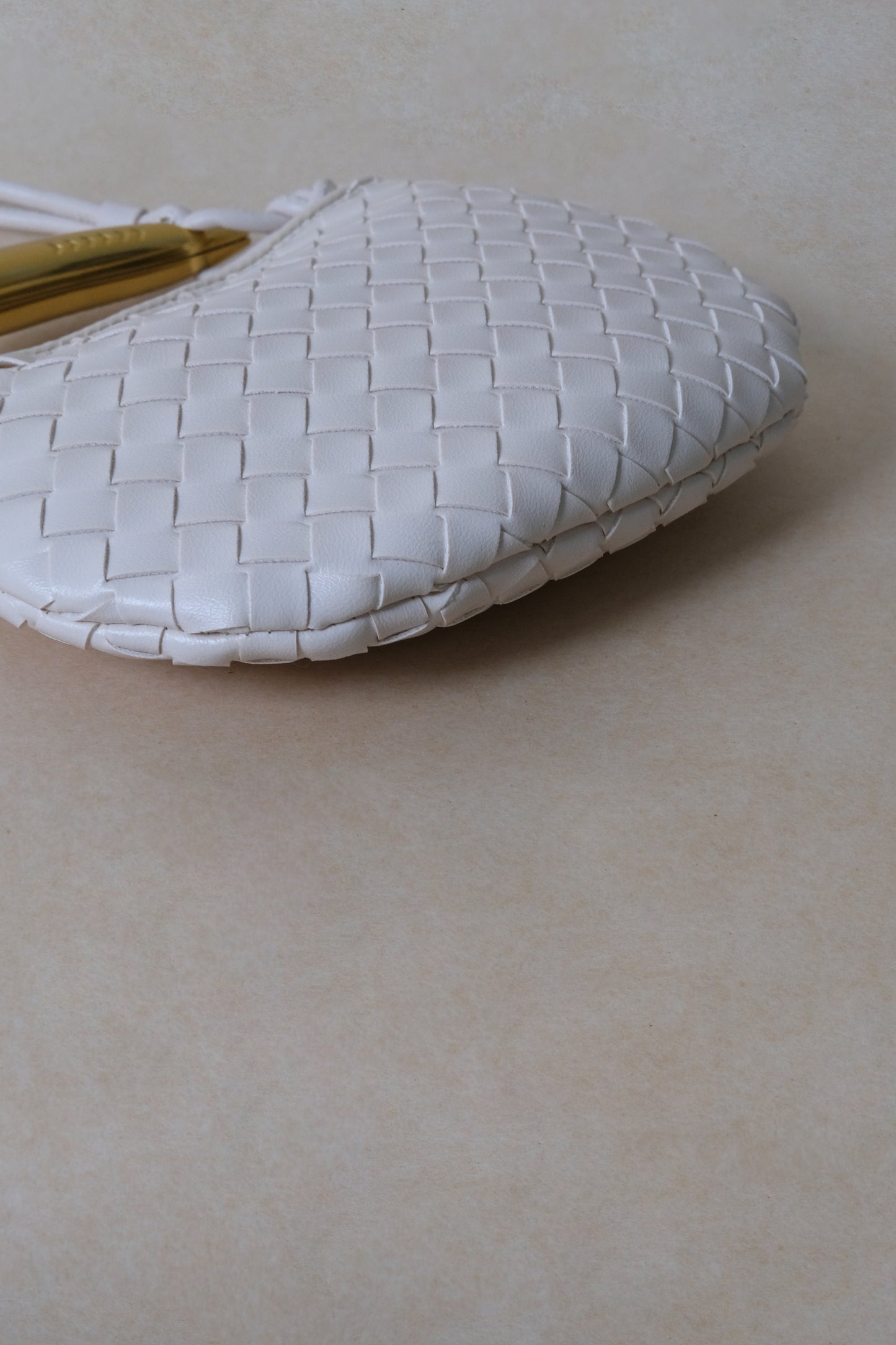 Mini Artisan Classic Dumpling Bag - Cream White