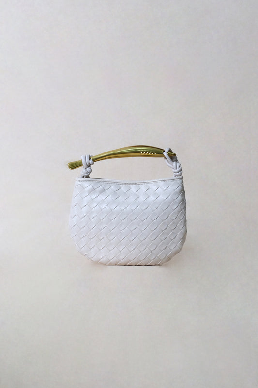Mini Artisan Classic Dumpling Bag - Cream White