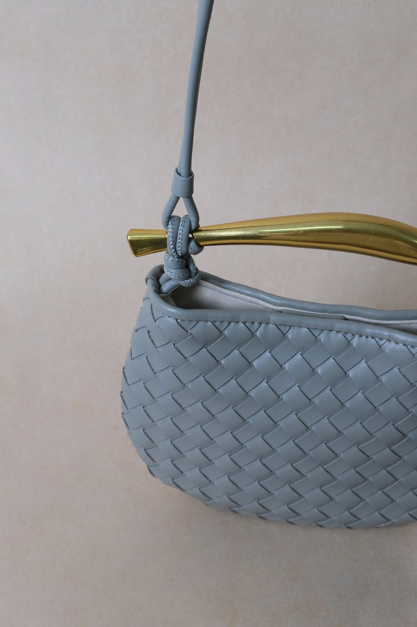 Mini Artisan Classic Dumpling Bag - Agate Grey