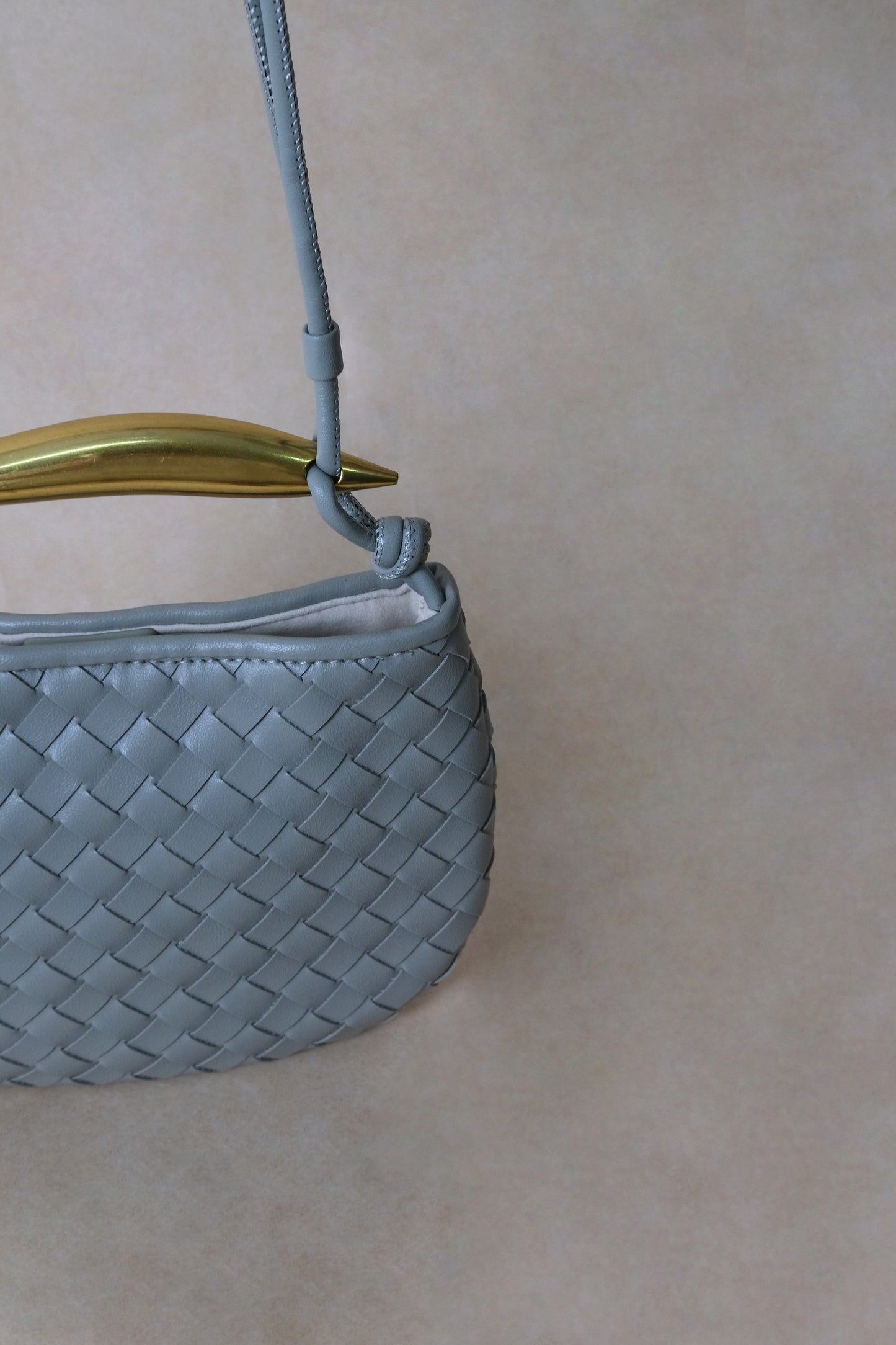 Mini Artisan Classic Dumpling Bag - Agate Grey