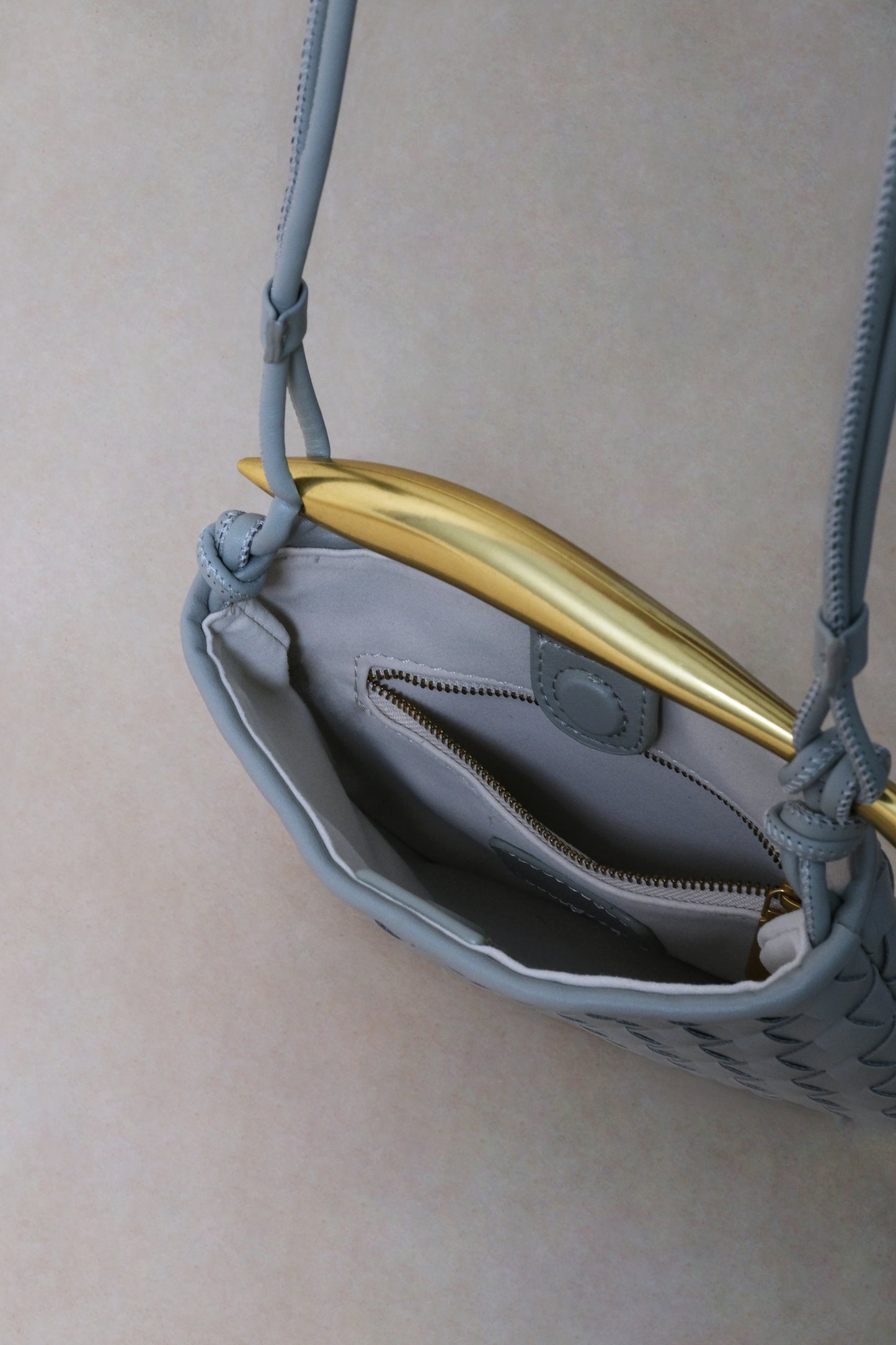 Mini Artisan Classic Dumpling Bag - Agate Grey