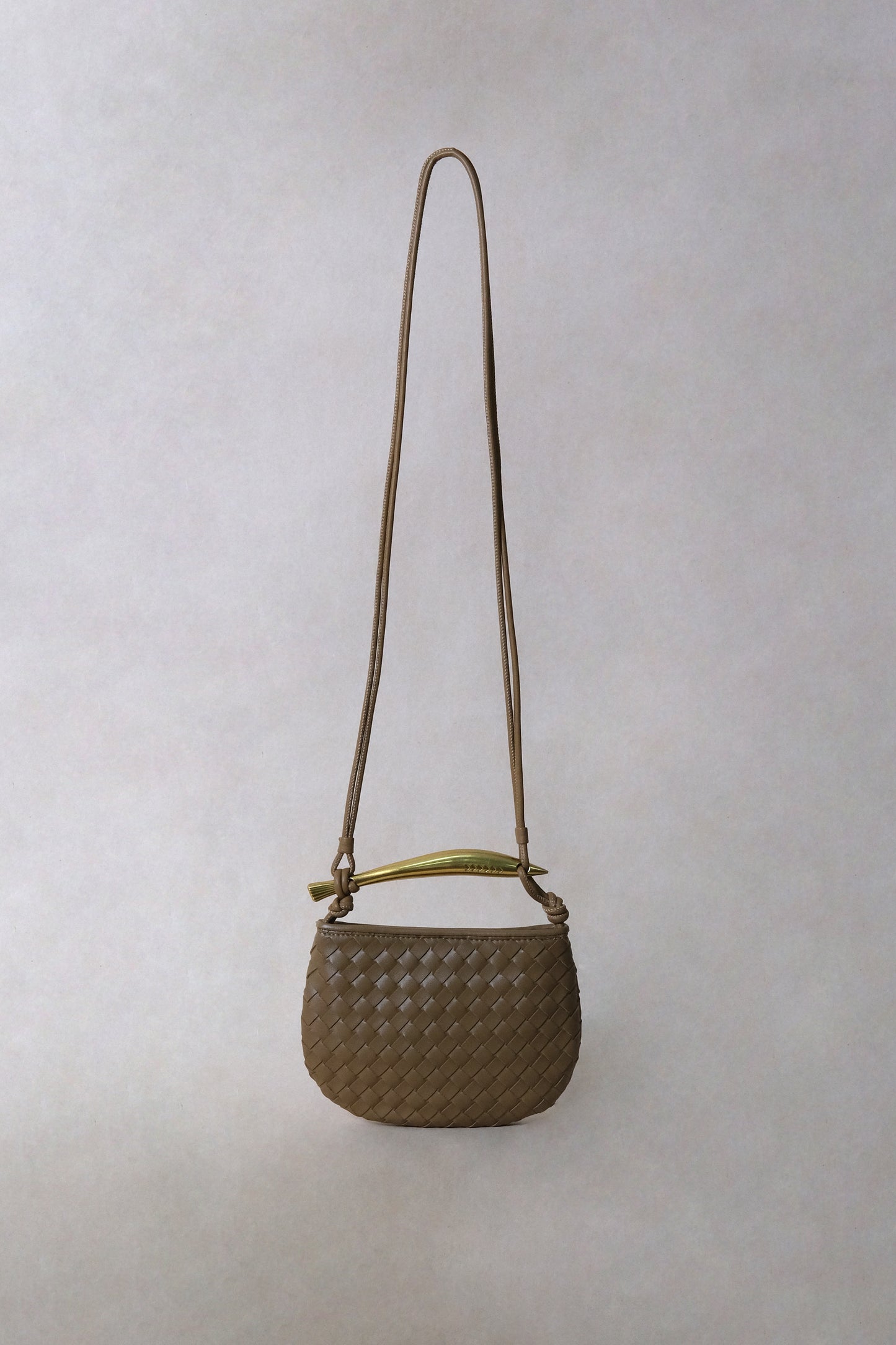 Mini Artisan Classic Dumpling Bag - Khaki