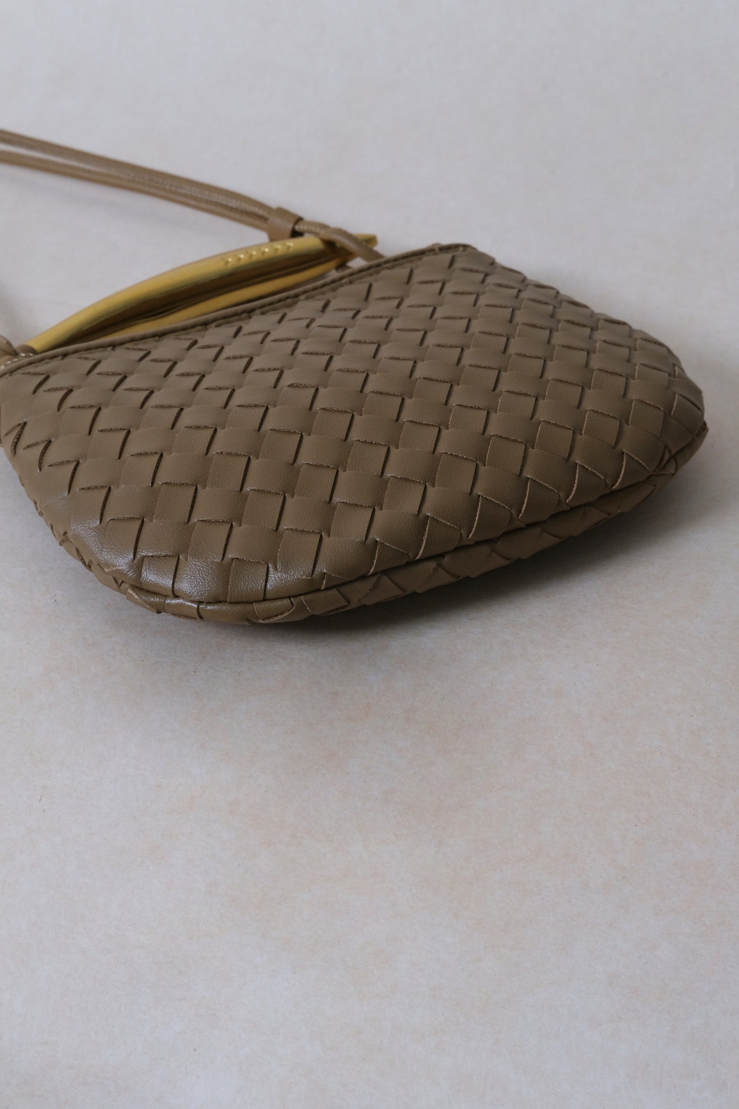 Mini Artisan Classic Dumpling Bag - Khaki