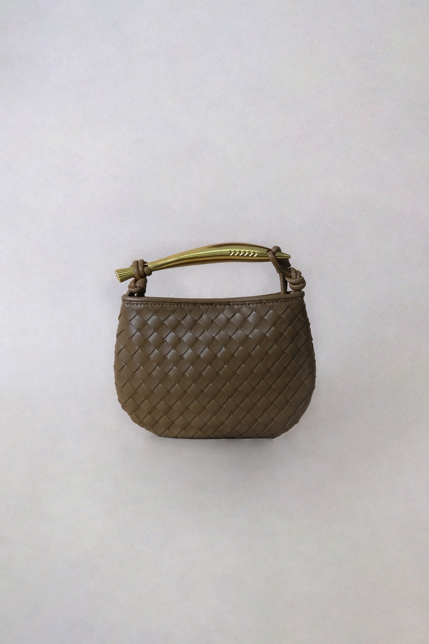 Mini Artisan Classic Dumpling Bag - Khaki