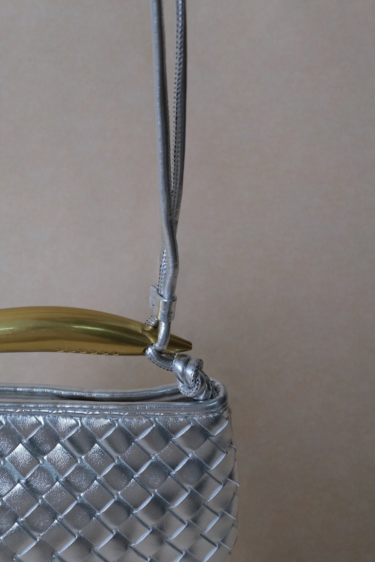 Mini Artisan Classic Dumpling Bag - Shinny Silver