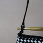Mini Artisan Classic Dumpling Bag - Black And White