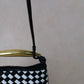 Mini Artisan Classic Dumpling Bag - Black And White