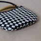 Mini Artisan Classic Dumpling Bag - Black And White