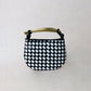 Mini Artisan Classic Dumpling Bag - Black And White