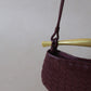 Mini Artisan Classic Dumpling Bag - Shinny Wine Red