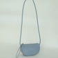 [SAMPLE RELEASE] Half-moon Saddle Shoulder Bag in Grey Blue
