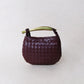Mini Artisan Classic Dumpling Bag - Shinny Wine Red