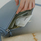 [SAMPLE RELEASE] Half-moon Saddle Shoulder Bag in Grey Blue