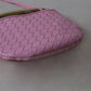 Mini Artisan Classic Dumpling Bag - Ribbon Pink