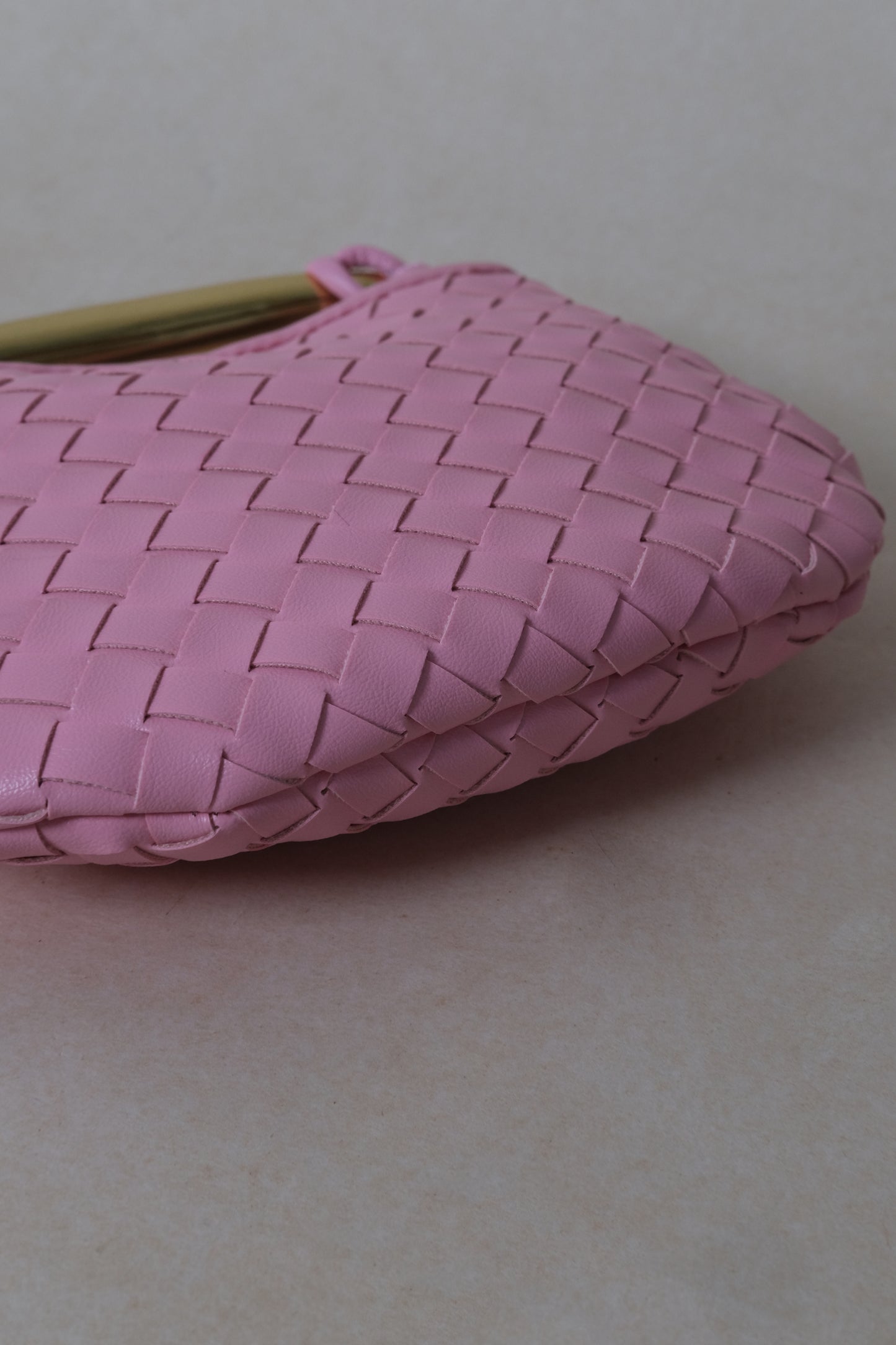 Mini Artisan Classic Dumpling Bag - Ribbon Pink