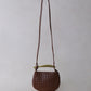 Mini Artisan Classic Dumpling Bag - Dark Shinny Chestnut