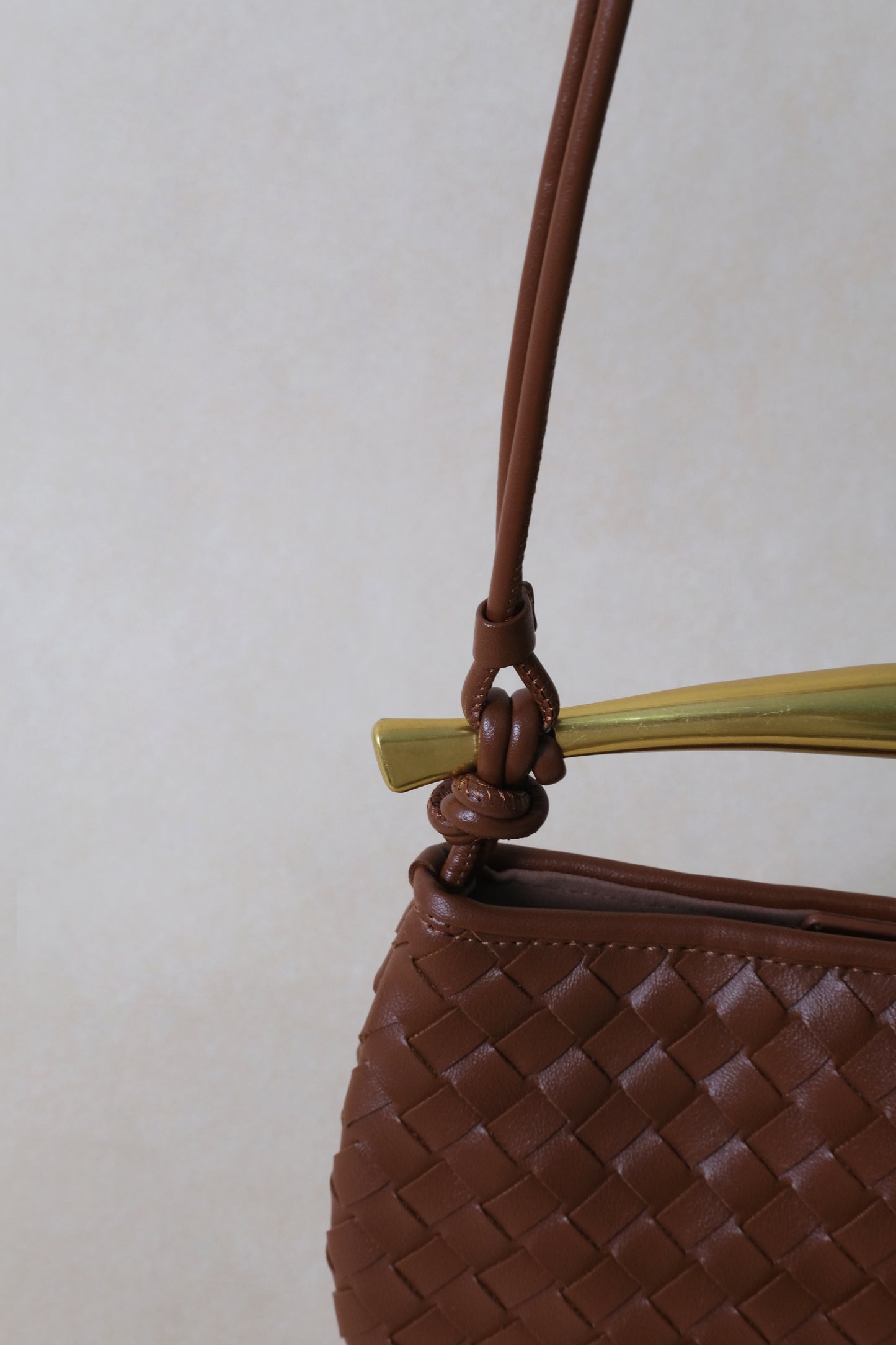 Mini Artisan Classic Dumpling Bag - Dark Shinny Chestnut